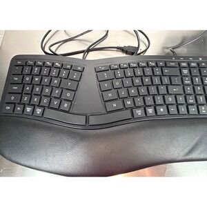 Ergonomic Computer Keyboard USB Wired‎ Black JP-205W